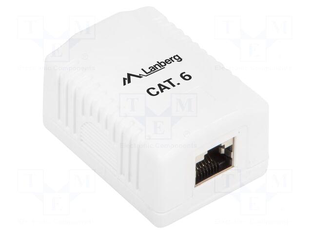 LANBERG Wall socket | white |