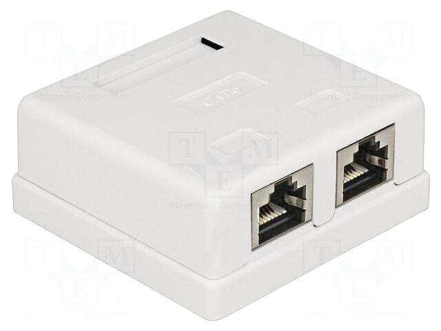 DELOCK Wall socket | white |