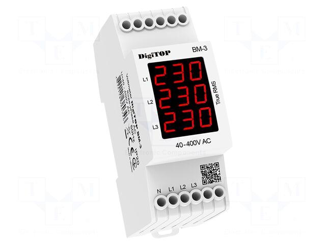 DIGITOP ELECTRIC Voltmeter | digital,mounting