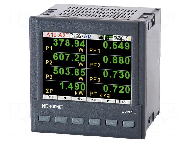 LUMEL Meter: network parameters | digital
