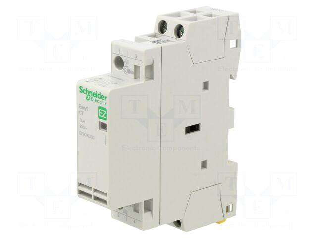 SCHNEIDER ELECTRIC Contactor: 2-pole installation |