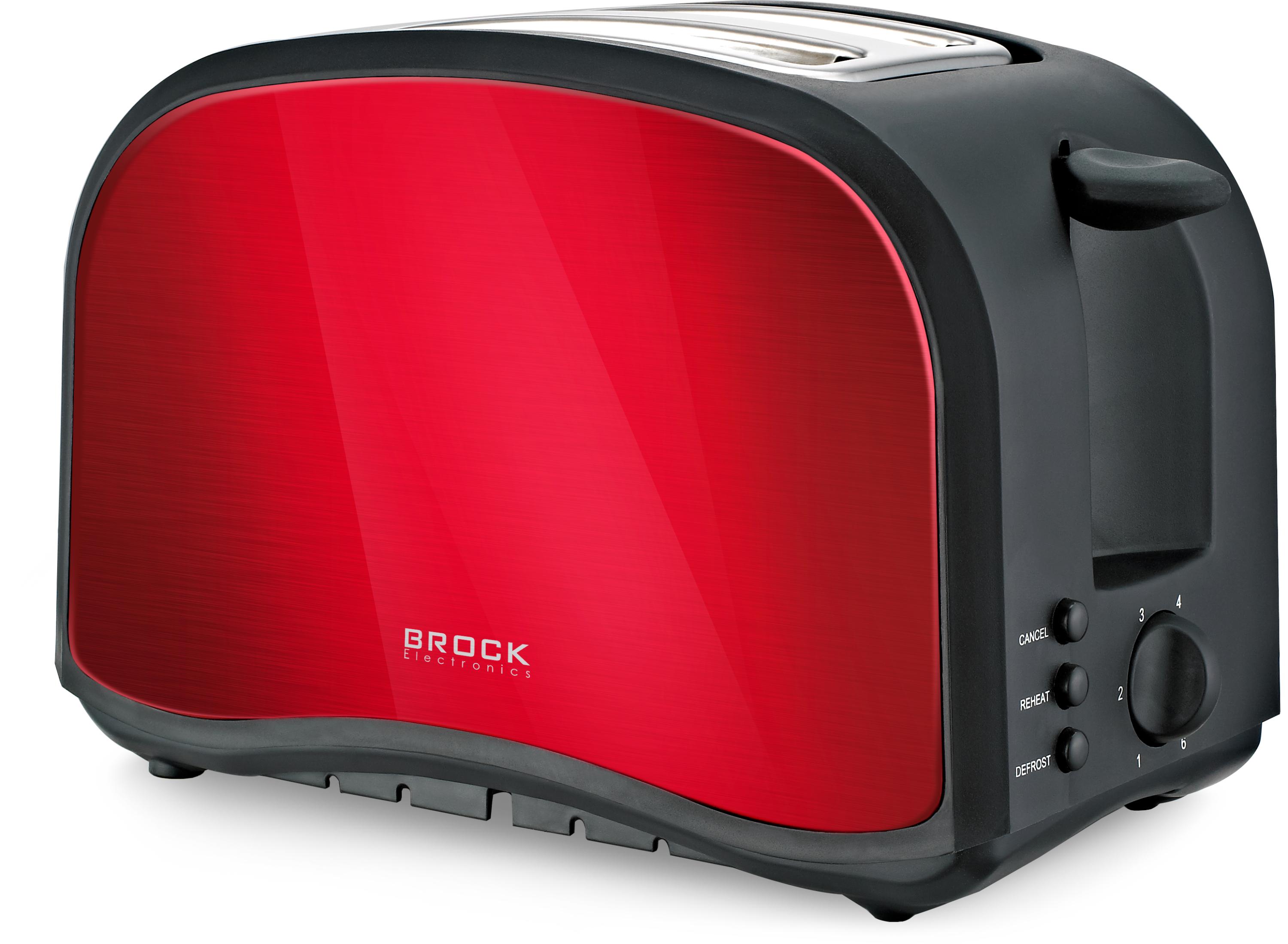 Brock BT 1002 RD Toaster 800W