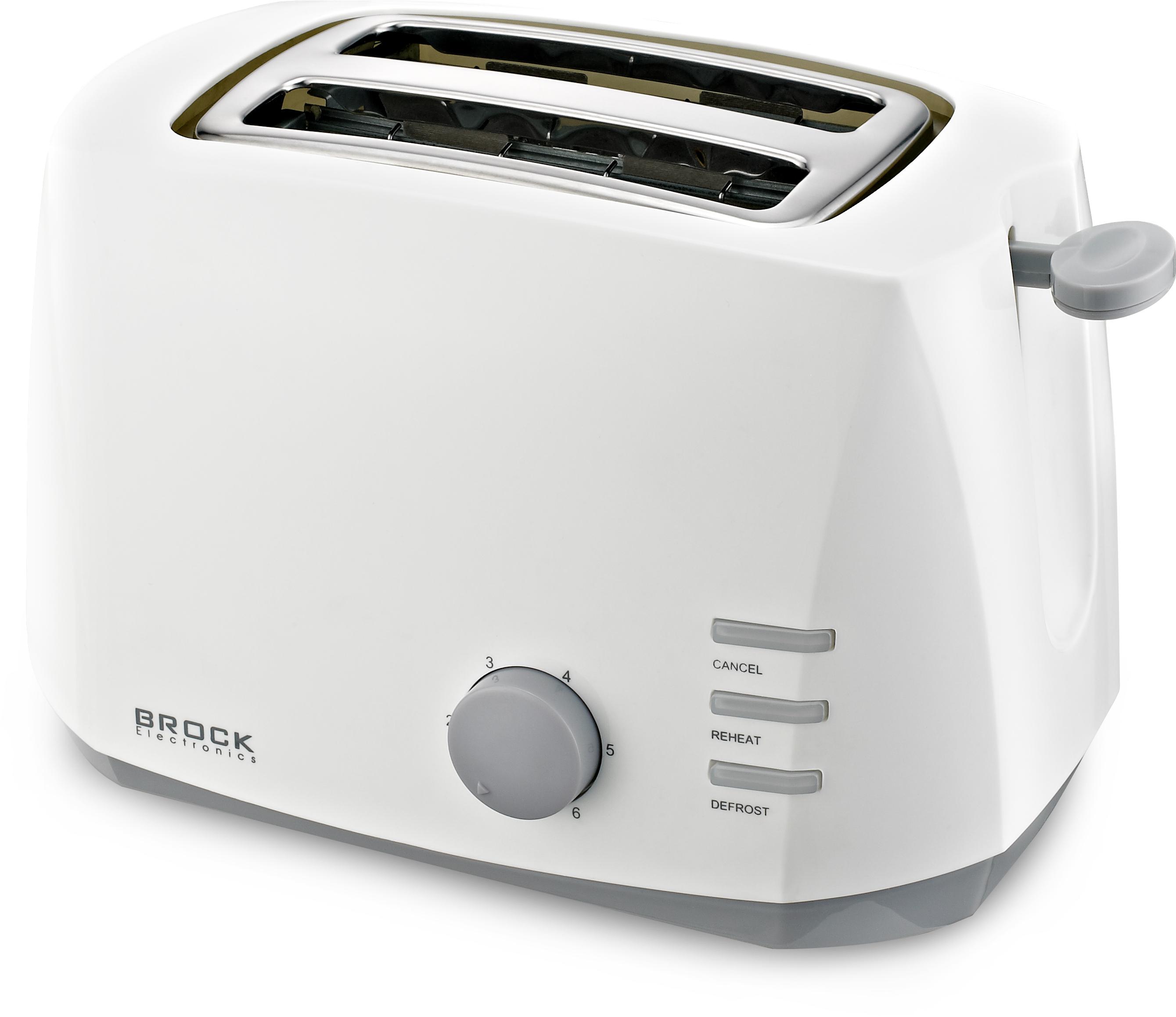 Brock BT 1002 WH Toaster 800W