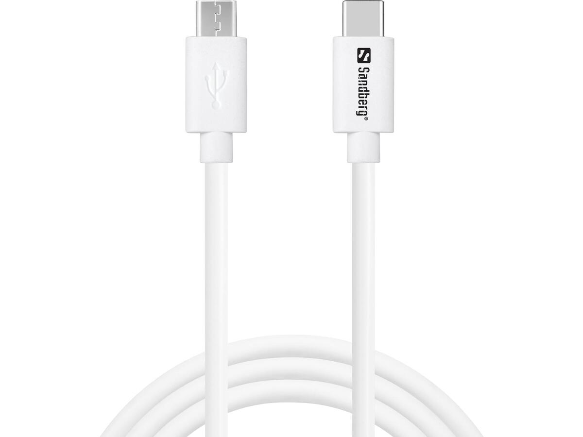Sandberg 136-74 USB-C>MicroUSB Charge Cable 1m
