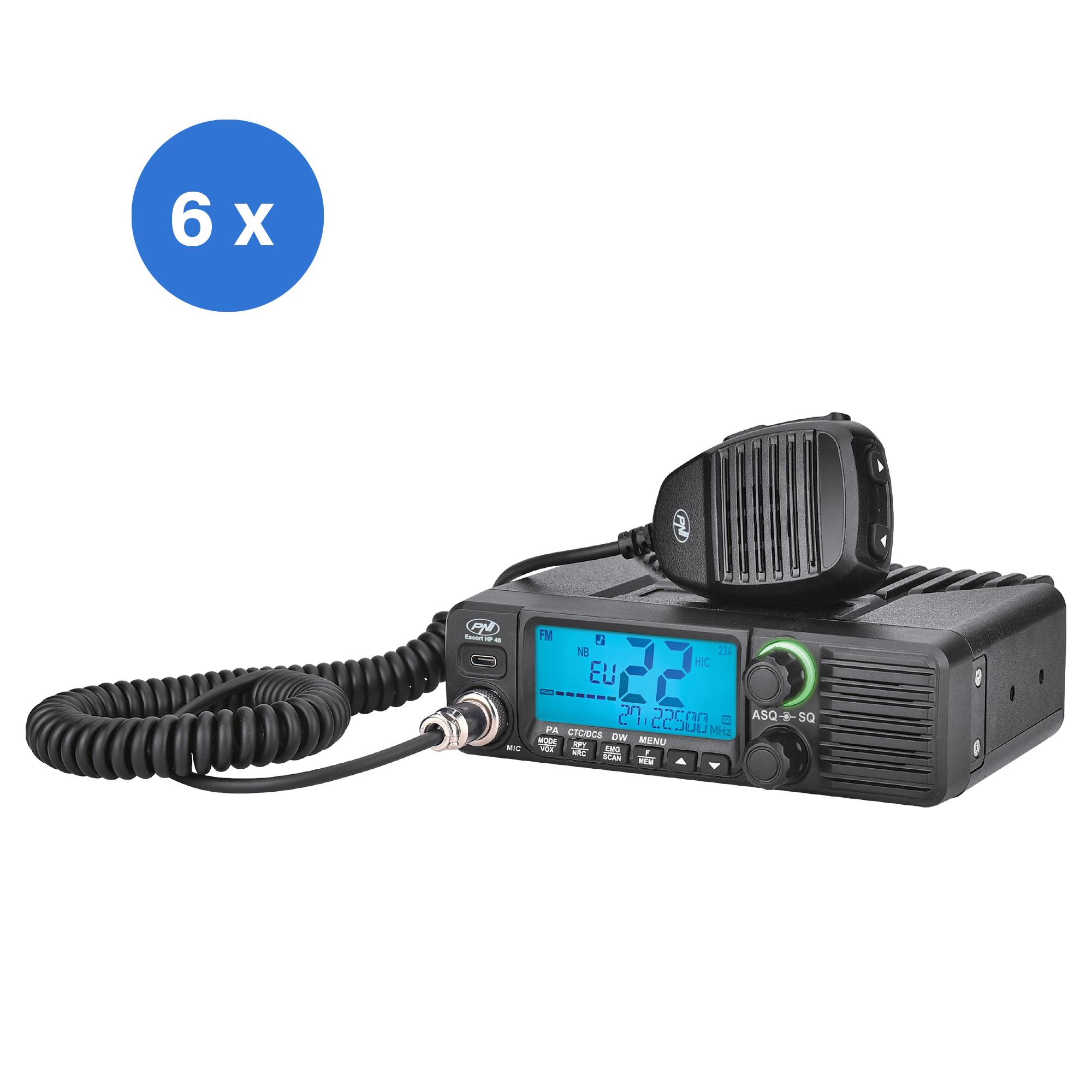 6-piece CB PNI Escort HP 40
