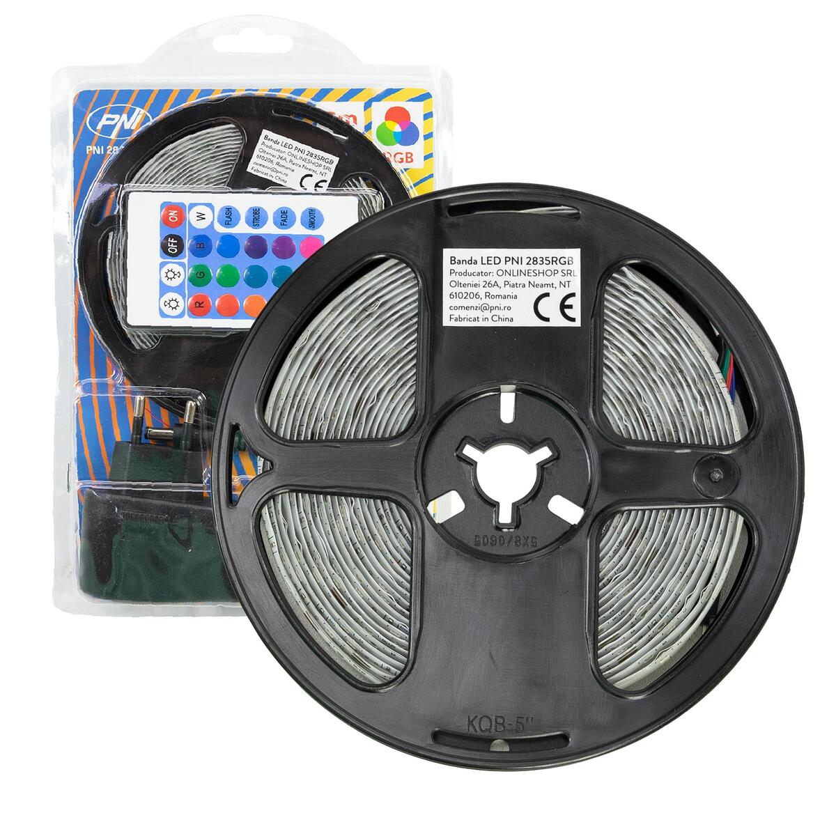 PNI 2835RGB RGB LED strip, IP65