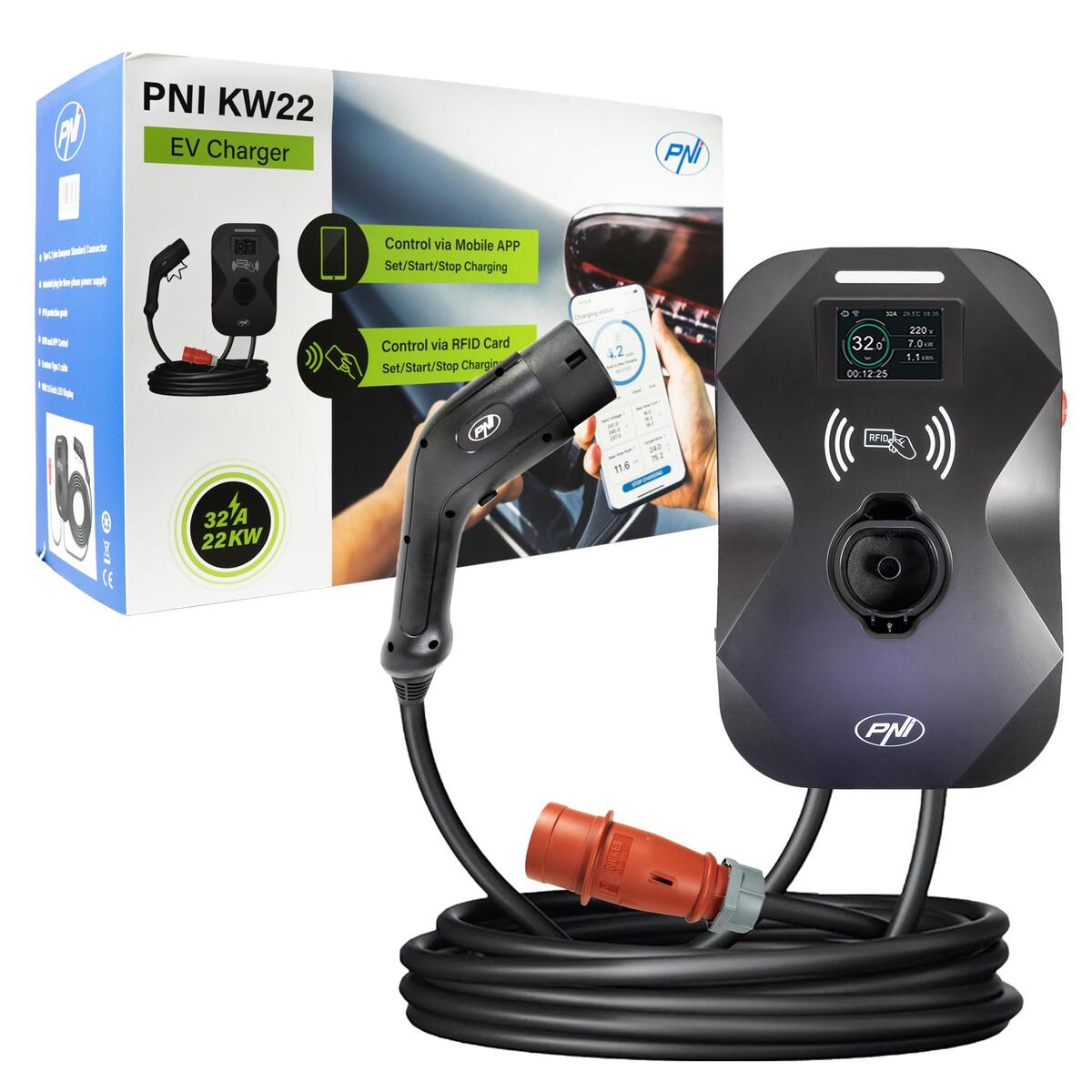 PNI KW22 32A charging station, 22KW