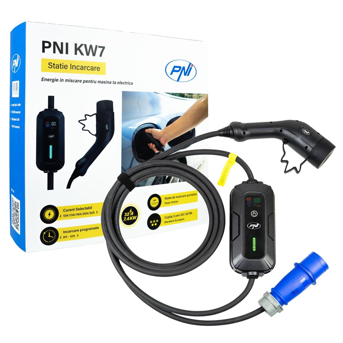Portable charger PNI KW7 32A, 7