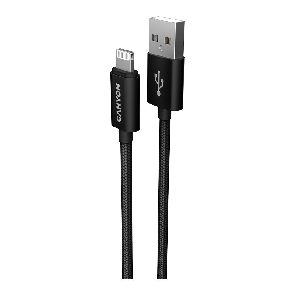 CANYON cable MFI-3 Lightning 12W 1m
