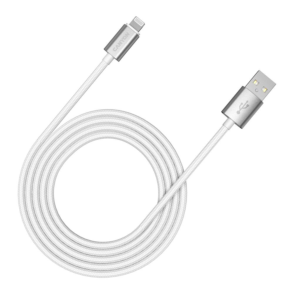 CANYON cable MFI-3 Lightning 12W 1m