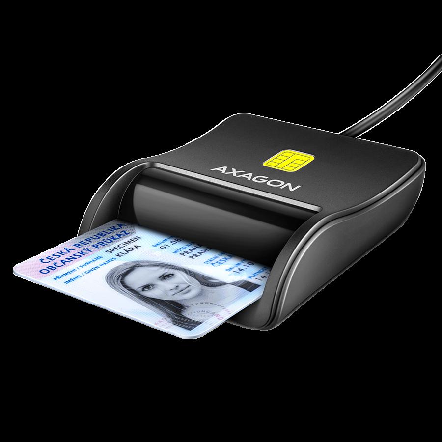 AXAGON Compact desktop USB contact Smart