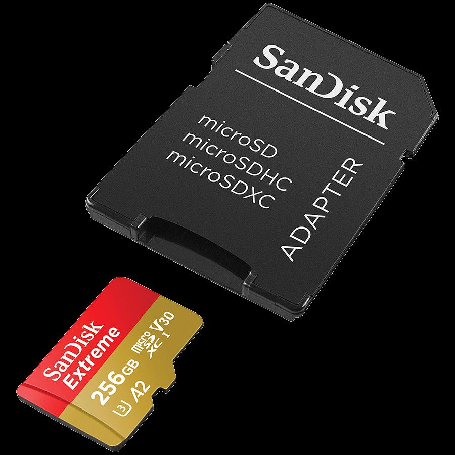 SanDisk Extreme microSDXC 256GB + SD