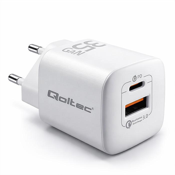 Qoltec GaN ULTRA 35W charger |