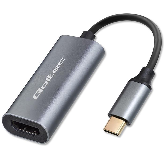 Qoltec Aluminium Adapter USB-C 3.1