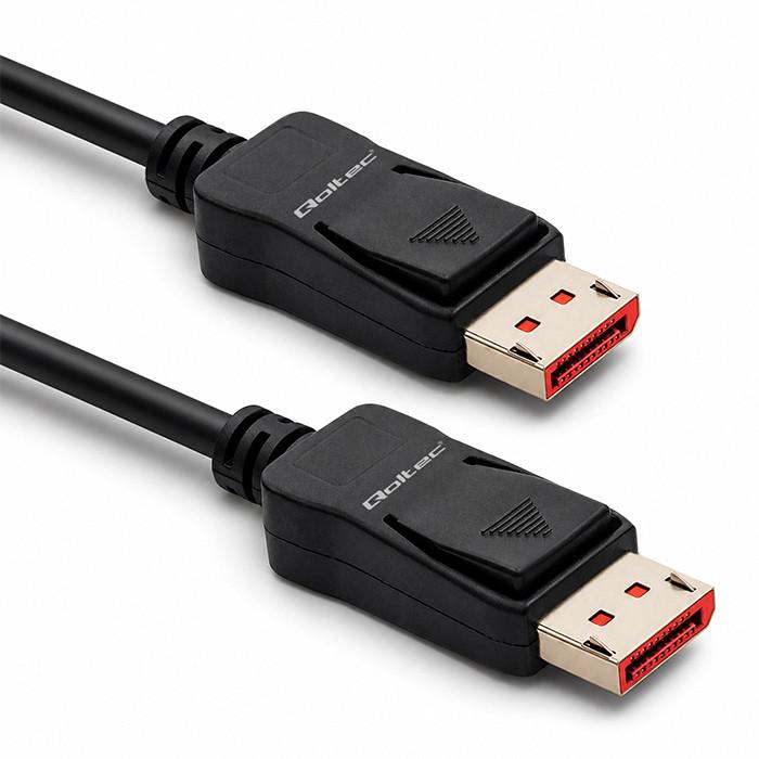 Qoltec DisplayPort v2.1 male cable