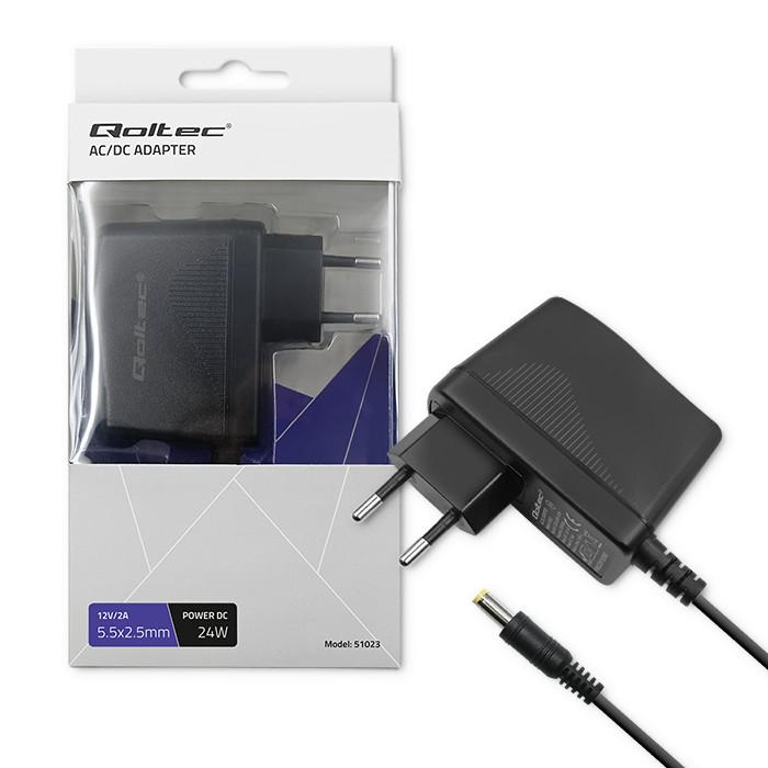 Qoltec Plug-in power supply 24W |