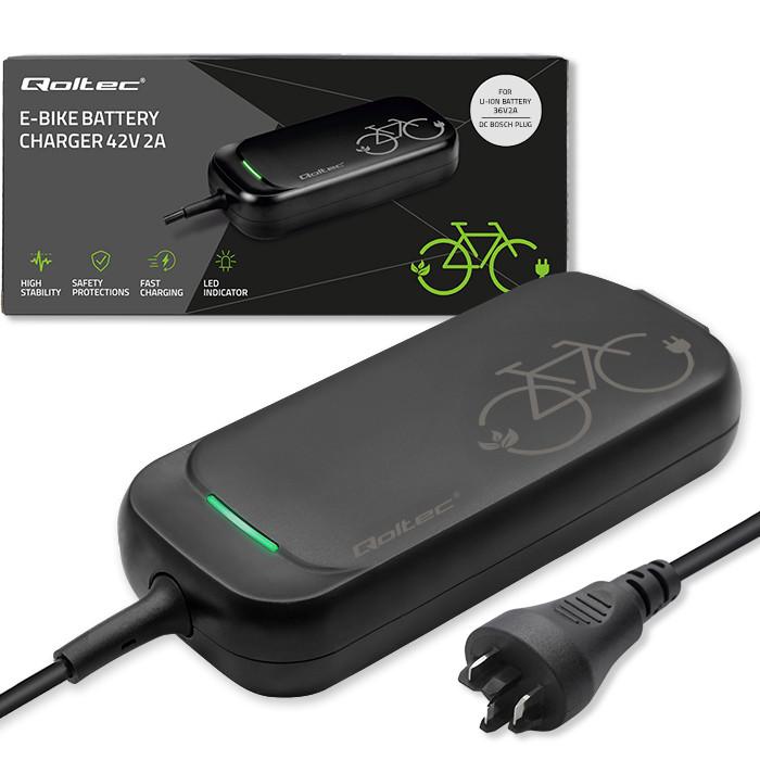 Qoltec Fast Charger for e-bike Bosch