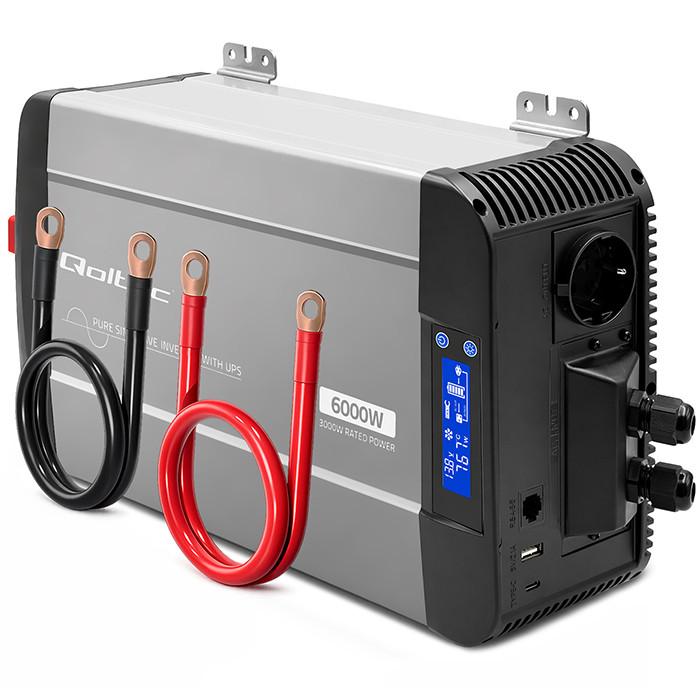 Qoltec Pure Sine Wave Inverter| 12V