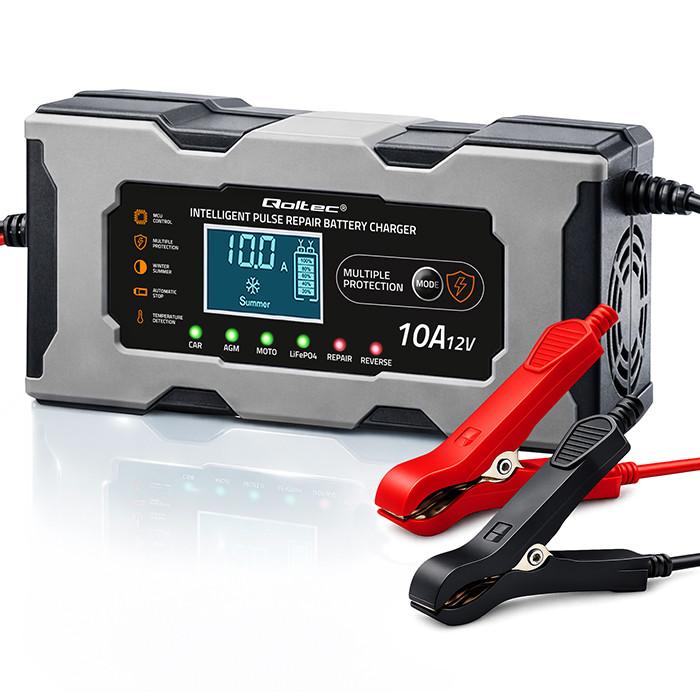 Qoltec Intelligent microprocessor charger 12V 10A