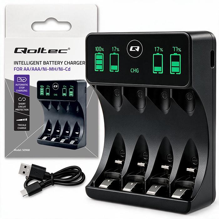 Qoltec Battery Charger for Ni-MH type