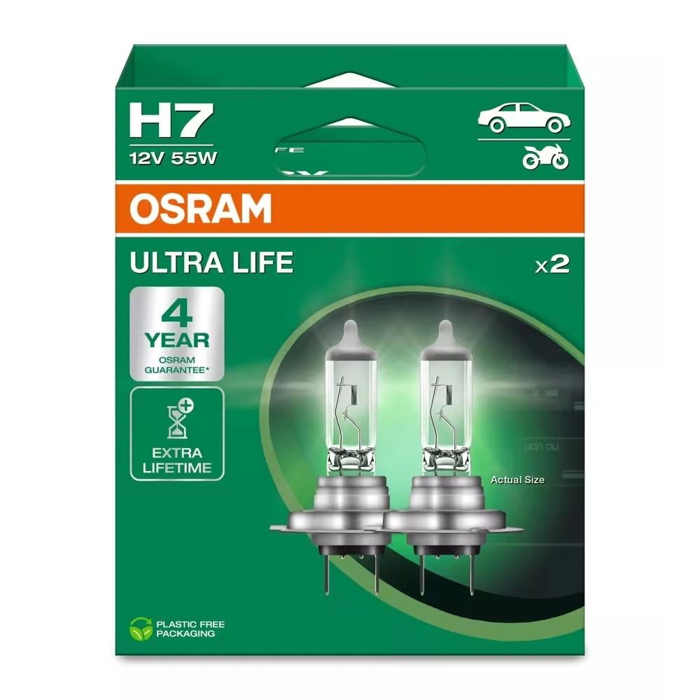 OSRAM Halogēna spuldzes H7, 55W, 12V