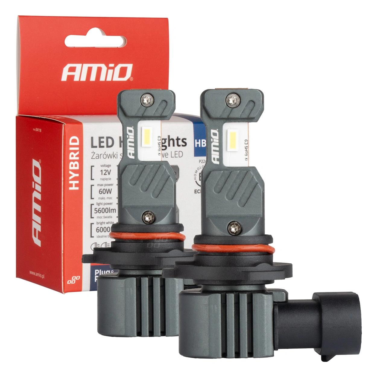 AMiO LED Spuldzes HB4/9006, 60W, 12V