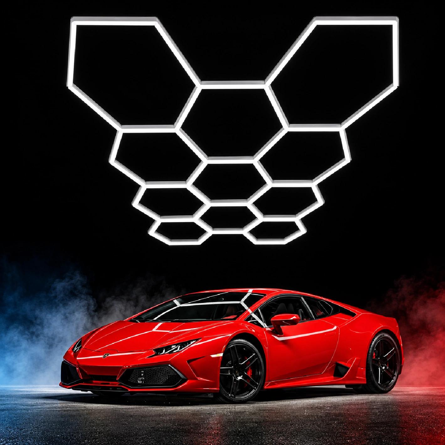 Hexagon gaismekļu komplekts, 11HEX, 3CCT, 385W