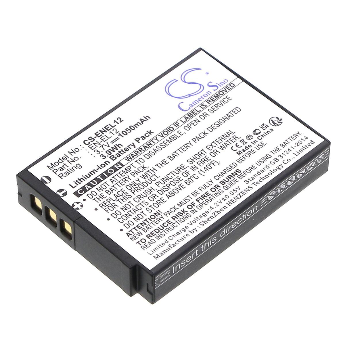 Cameron Sino 1050mAh for NIKON Coolpix