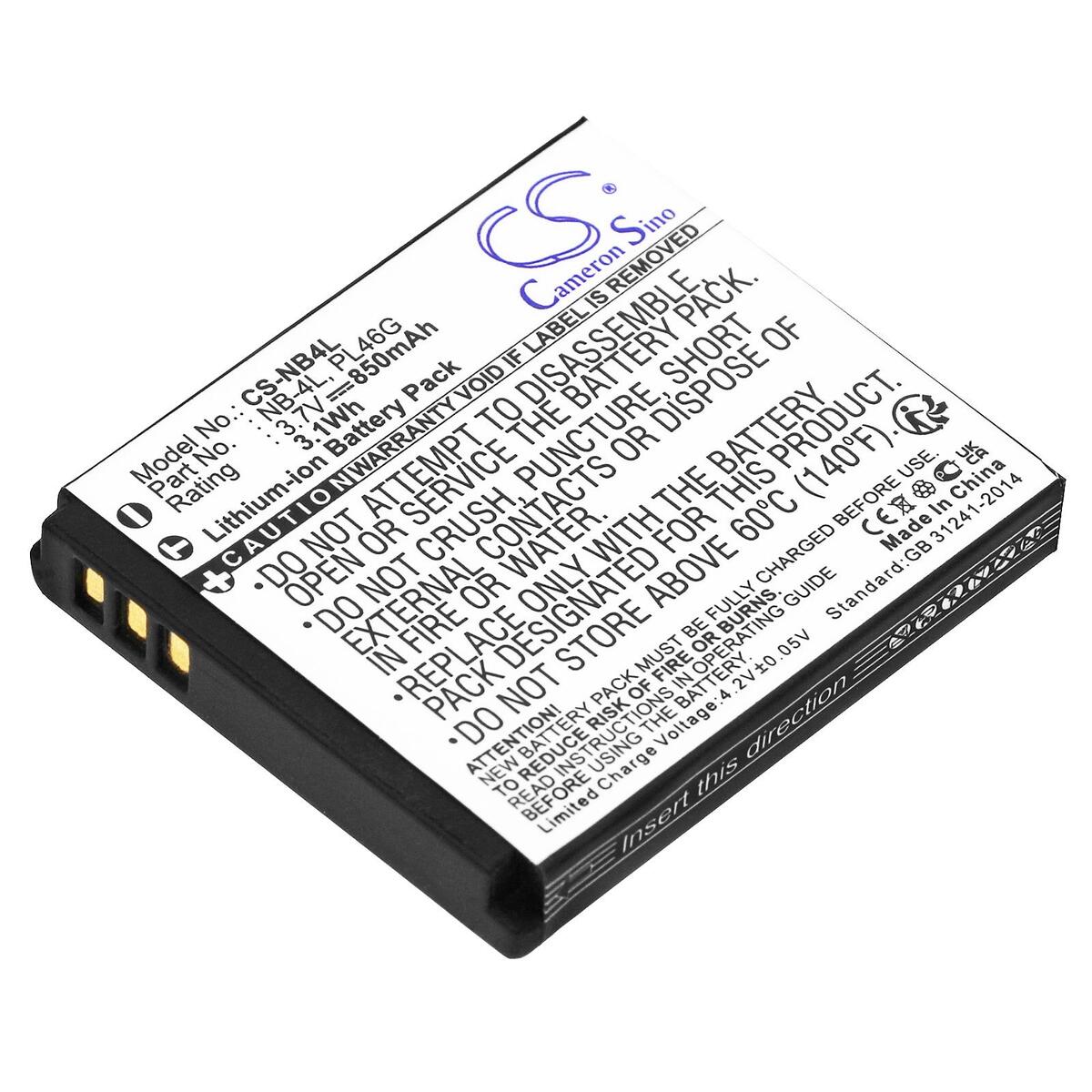 Cameron Sino 850mAh for Canon Digital