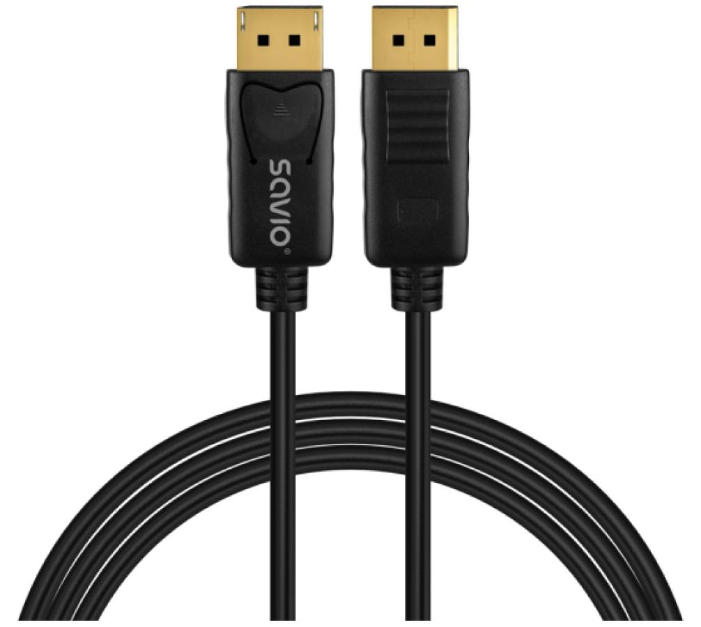 Kabelis SAVIO DisplayPort 1.4 1080P/240Hz