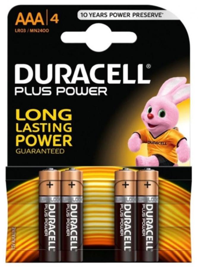 Baterijas Duracell AAA Alkaline 4pack