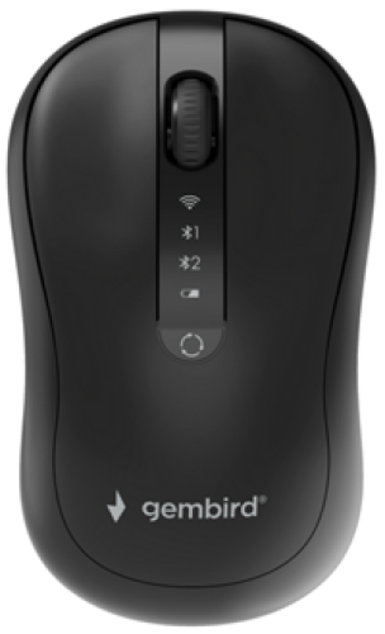 Pele Gembird MUSW2-4B-01 Wireless Black