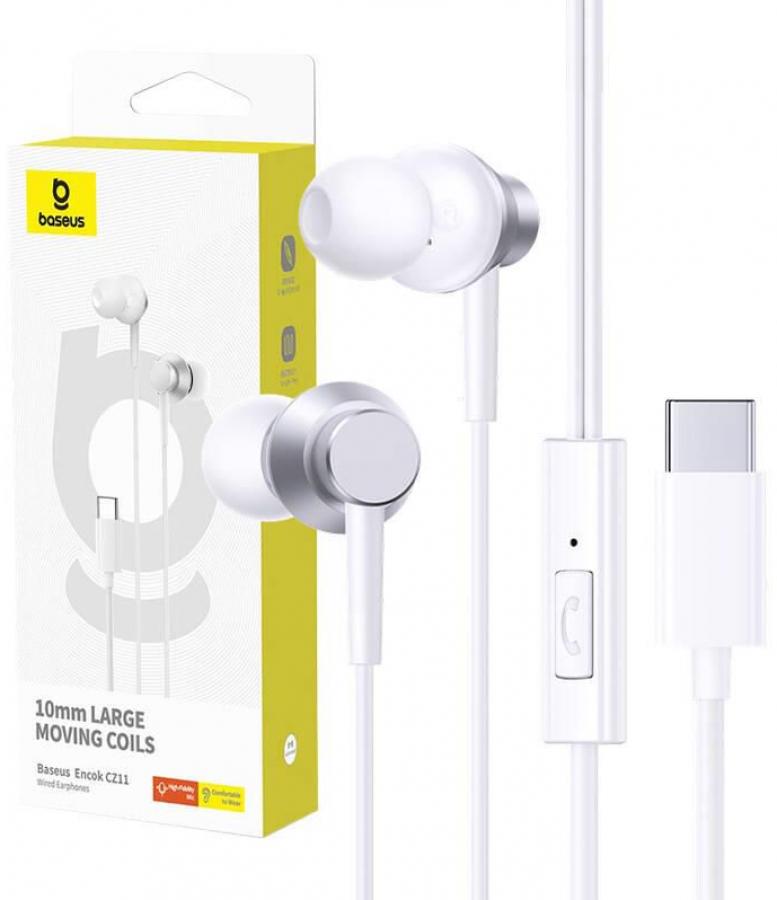 Austiņas Baseus Encok CZ11 White