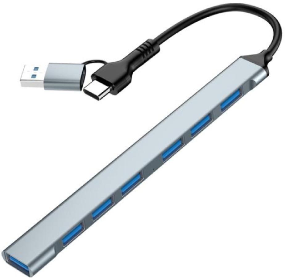 Gembird 7-port USB hub Silver