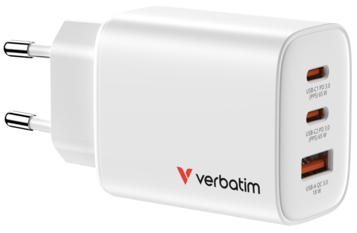 Lādētājs Verbatim Essentials GaN Wall Charger
