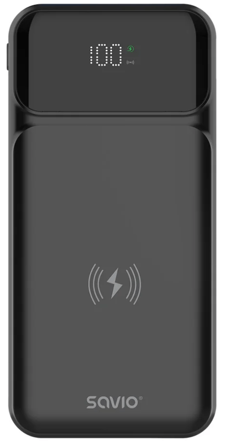 Enerģijas krātuve SAVIO POWER BANK wireless10000mAh