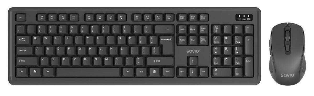 Klaviatūras un peles komplekts Savio KB-03