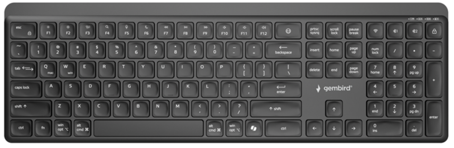 Klaviatūra Gembird Dual-mode KB-WPS-03 US