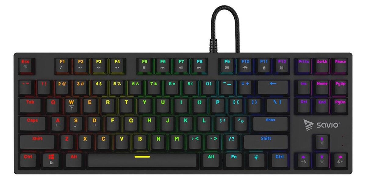 Klaviatūra Savio Tempest x2 RGB Outemu
