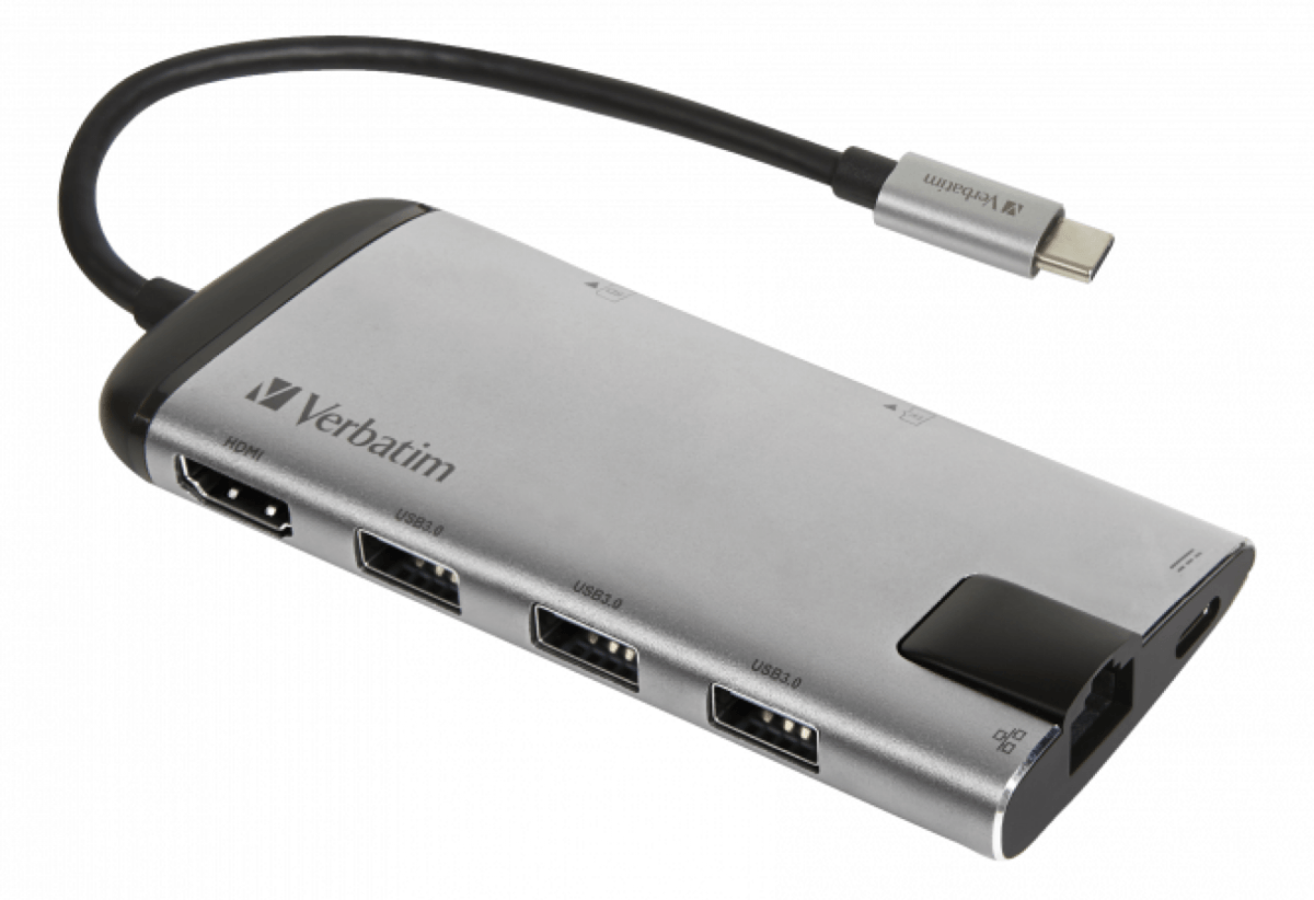 Verbatim USB-C Multiport hub HDMI LAN