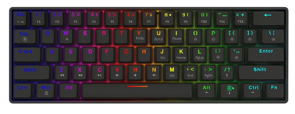 Klaviatūra Savio Blackout X2 60% Outemu