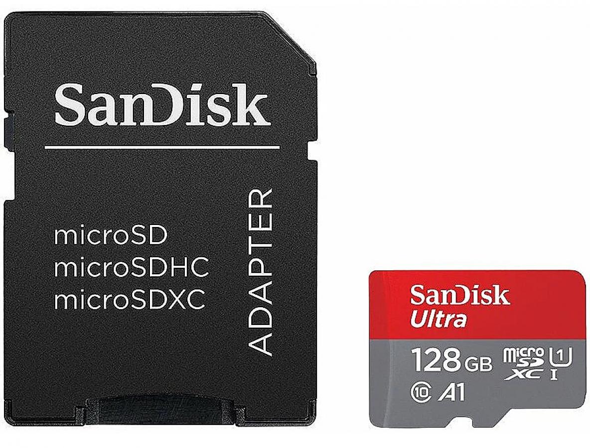 SanDisk Ultra Light microSDXC 128GB +
