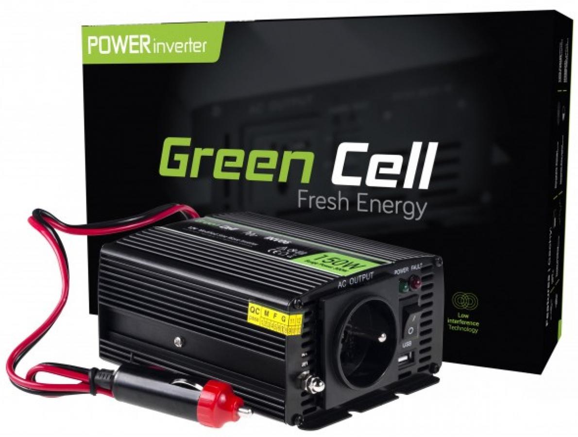 Strāvas pārveidotājs Green Cell 12V to