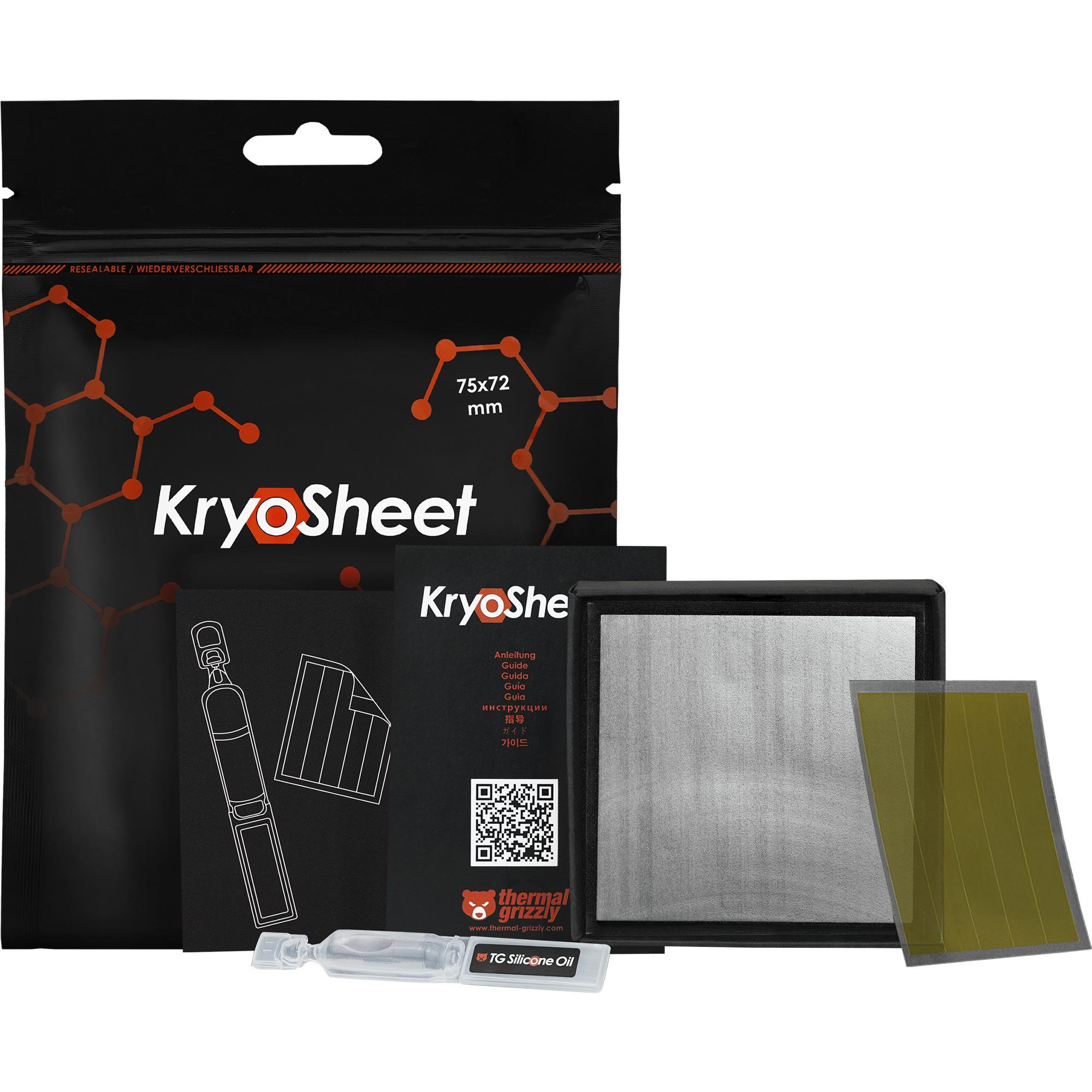 Thermal Grizzly KryoSheet 75x72 mm (anthracite)
