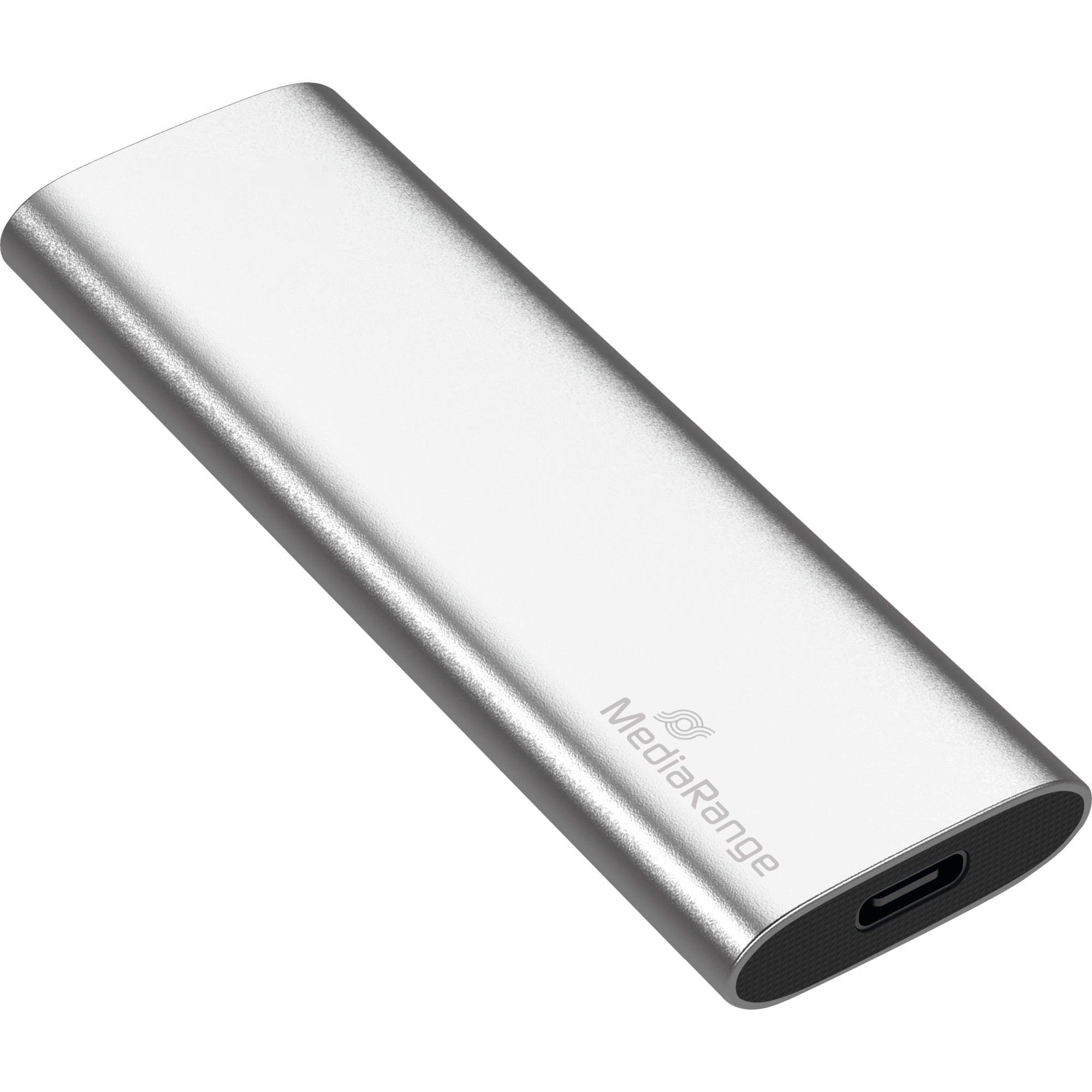 MediaRange 480 GB, external SSD (silver
