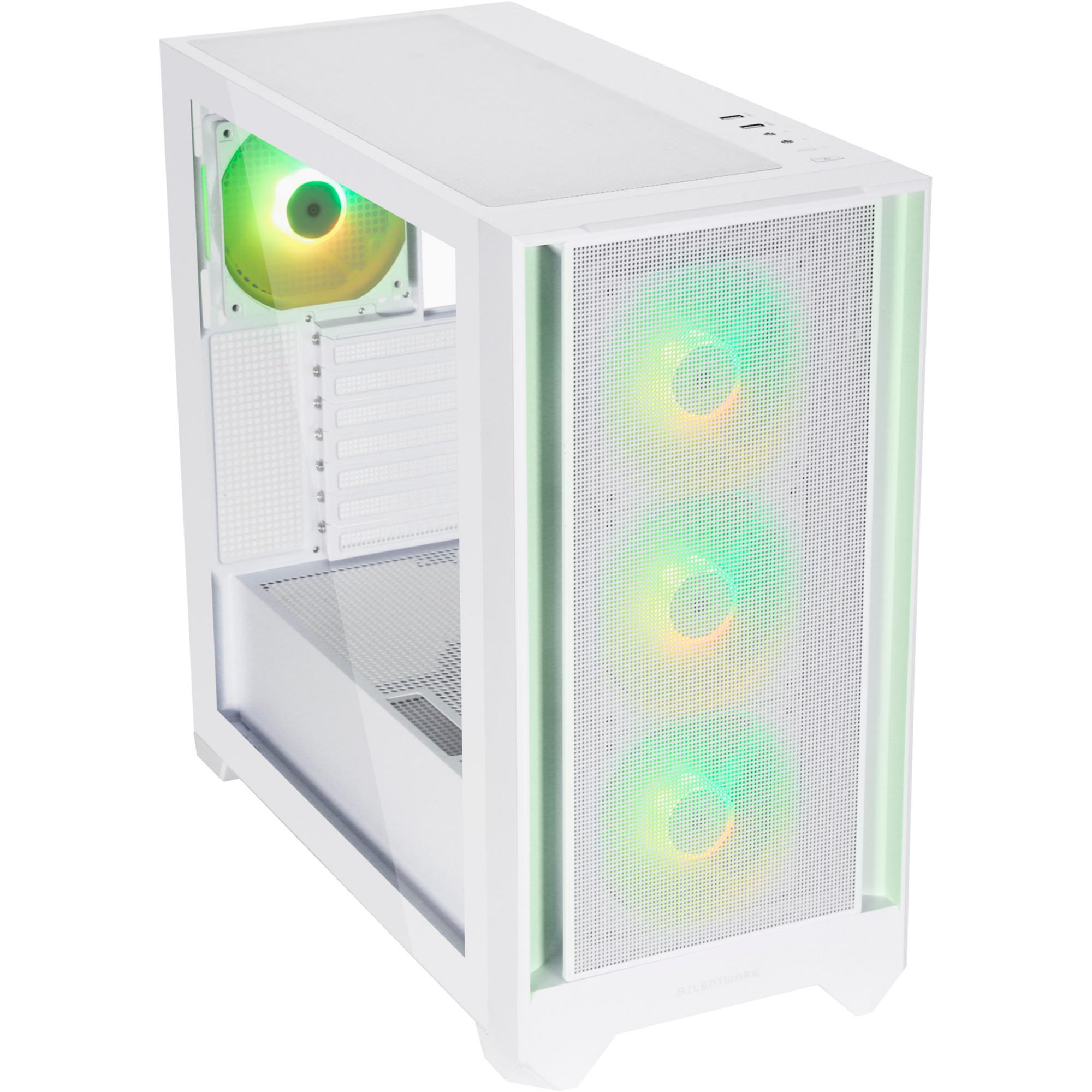 Silentware Flow 110 ARGB (white, tempered