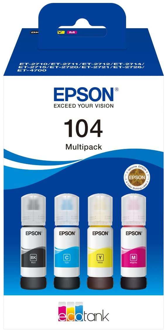 Epson Multipack EcoTank 104 (C13T00P640), Ink