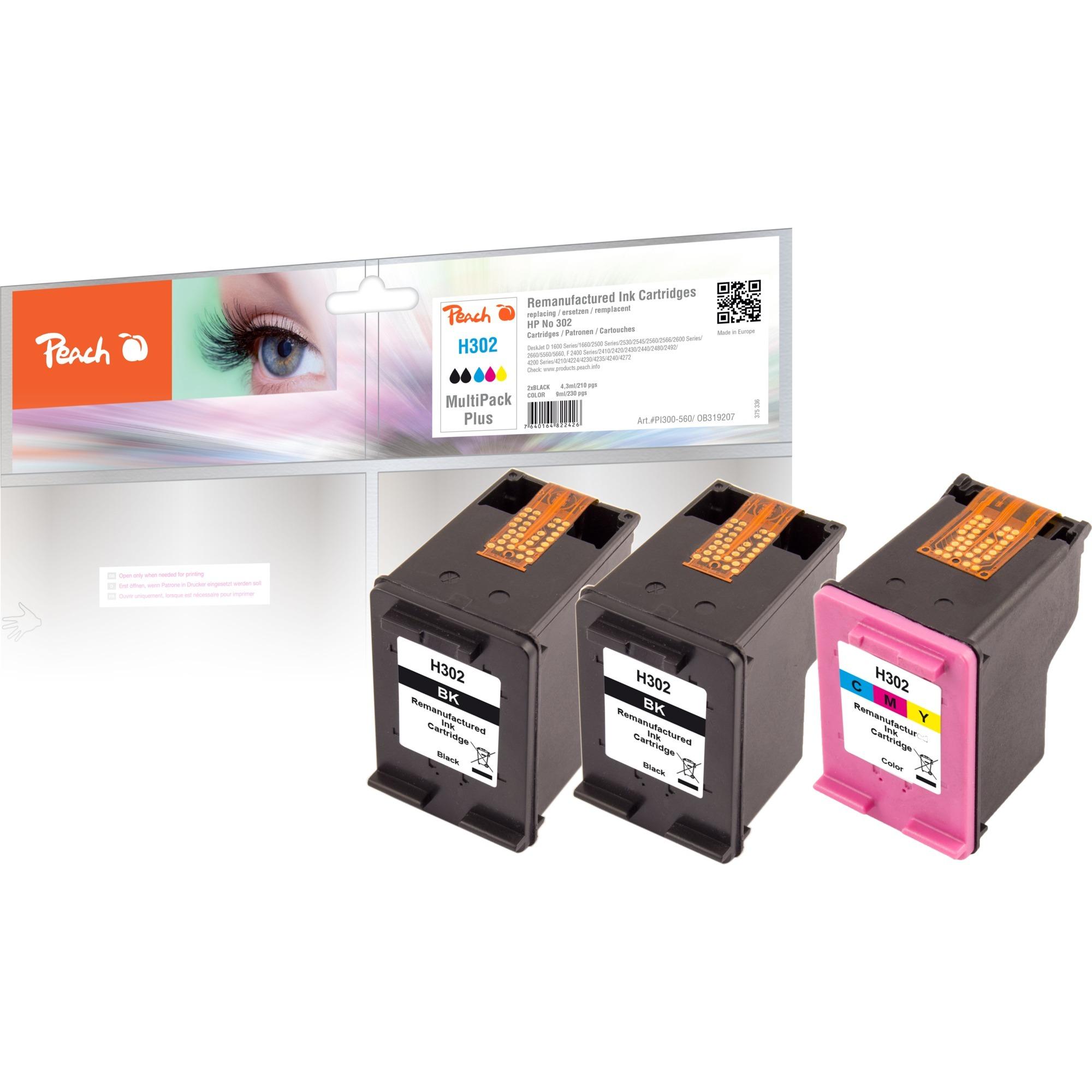 Peach ink 2x black + color