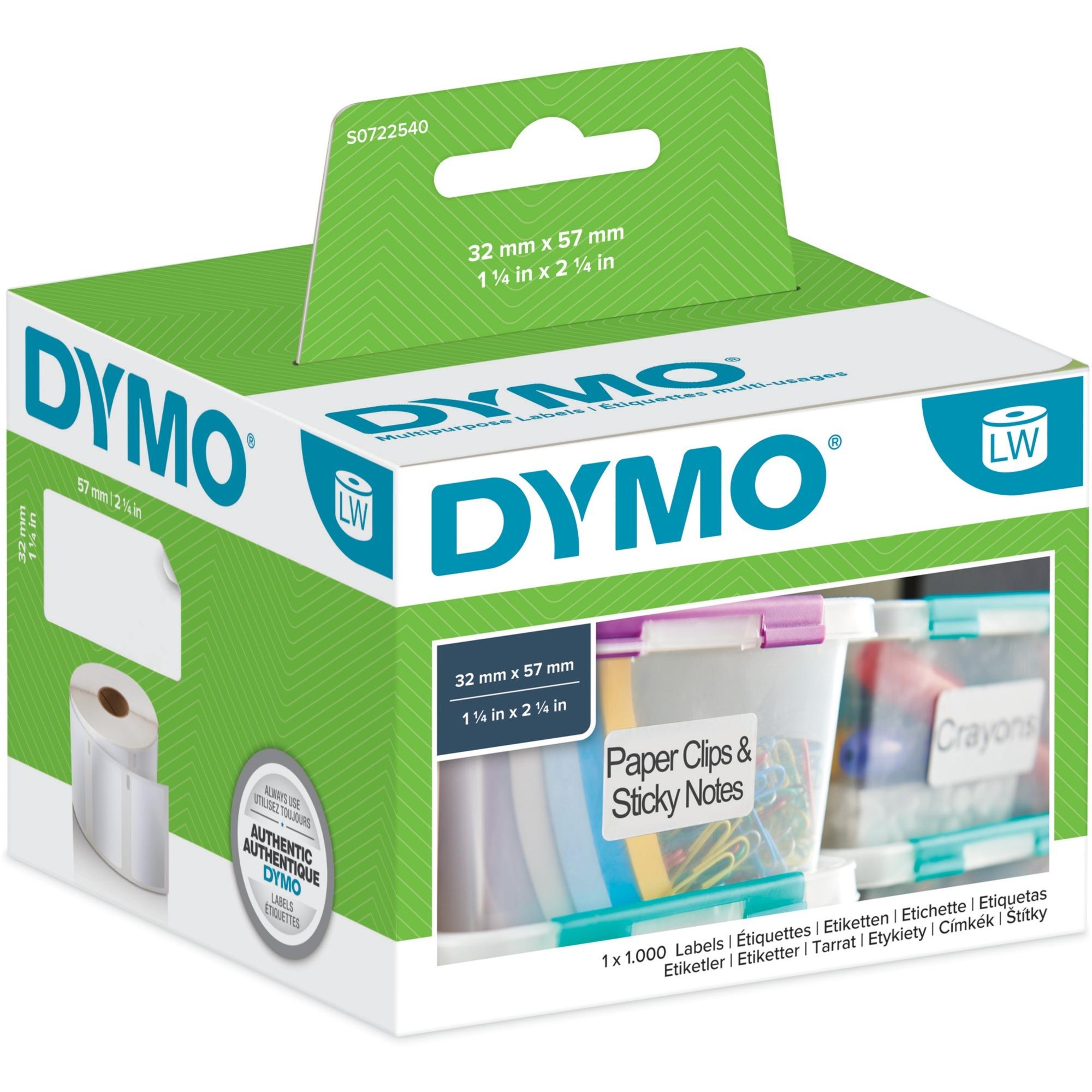 Dymo multi-purpose labels wh 32x57mm