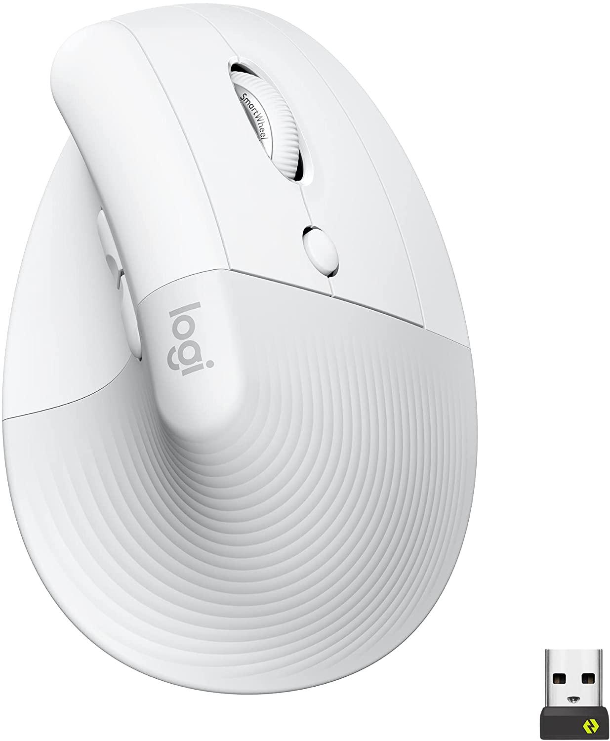 Logitech Lift, Mouse (white/light grey, Logi